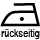 Rückseitig! Nicht heiß bügeln 115-120°C | Vorsicht beim Bügeln mit Dampf! Rückseitig! Nicht heiß bügeln 115-120°C | Vorsicht beim Bügeln mit Dampf!